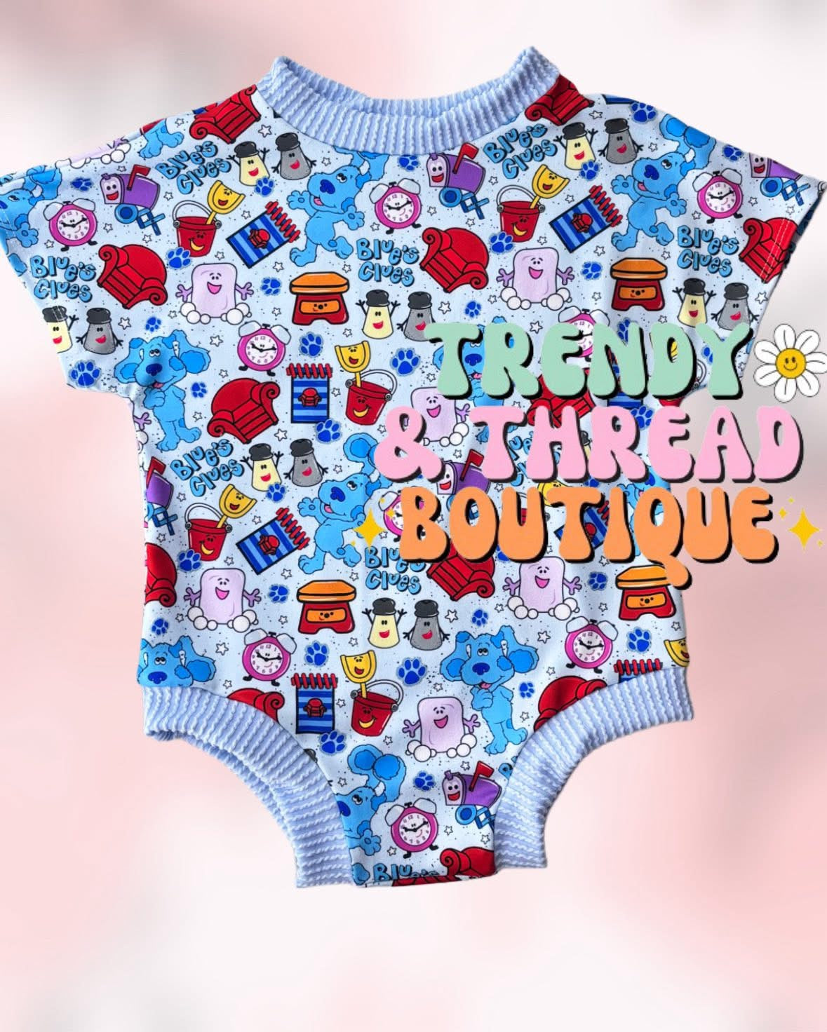 Blue’s tee romper