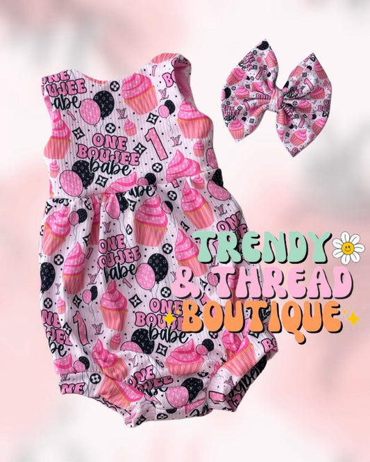 Birthday bubble romper