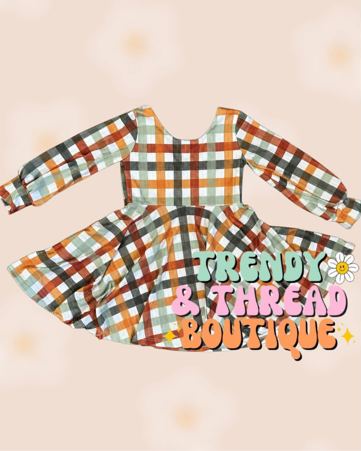 Plaid fall dress