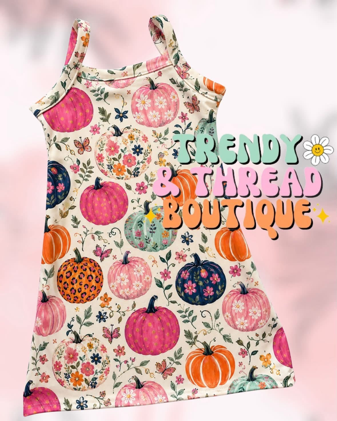 Floral pumpkin dress